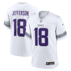 Justin Jefferson Minnesota Vikings Alternate Game Player Jersey White | Nike for Sale