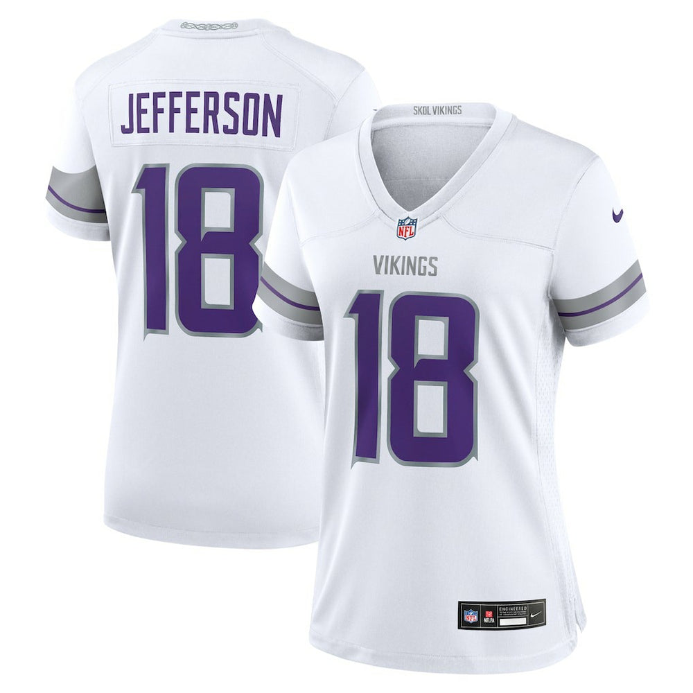 Justin Jefferson Minnesota Vikings Women's Alternate Game Player Jersey White | Nike for Sale