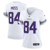 Randy Moss Minnesota Vikings Women's Alternate Retired Player Game Jersey White | Nike for Sale