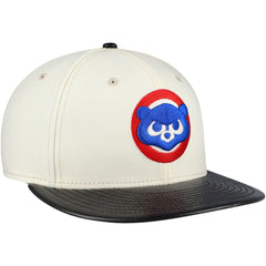 Chicago Cubs New Era Game Night Leather Visor 59FIFTY Fitted Hat - MLB