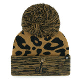 Washington Wizards '47 Women's Rosette Cuffed Knit Hat with Pom Leopard - NBA