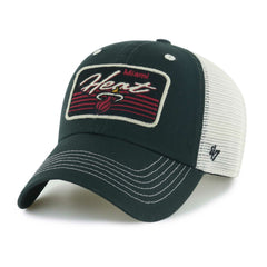 Miami Heat '47 Five Point Patch Clean Up Adjustable Hat Black - NBA