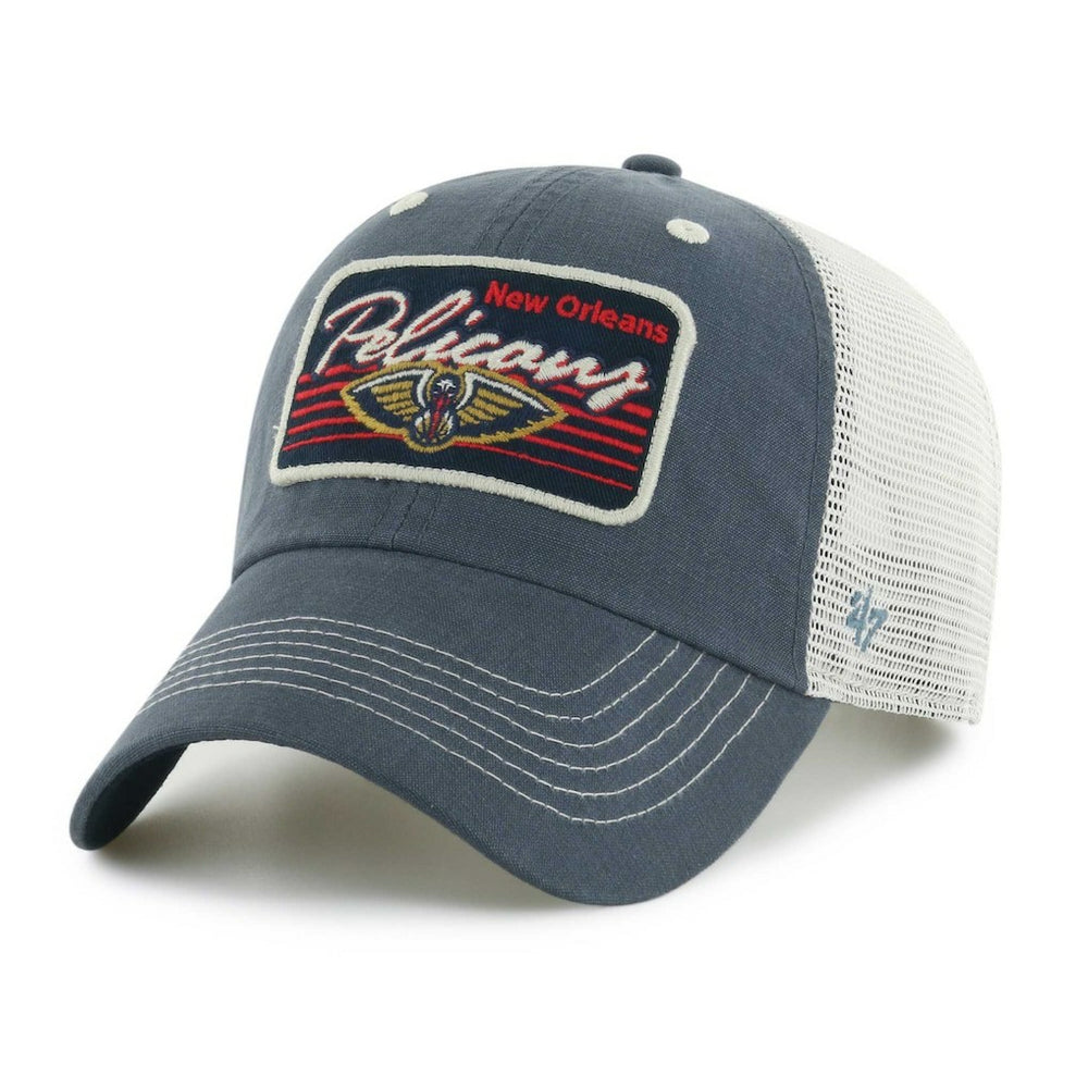 New Orleans Pelicans '47 Five Point Patch Clean Up Adjustable Hat Navy - NBA