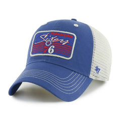 Philadelphia 76ers '47 Five Point Patch Clean Up Adjustable Hat Royal - NBA