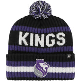 Sacramento Kings '47 Bering Cuffed Knit Hat with Pom Black - NBA