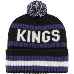 Sacramento Kings '47 Bering Cuffed Knit Hat with Pom Black - NBA