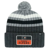 Philadelphia Flyers '47 Stack Patch Cuffed Knit Hat with Pom - Gray - NHL