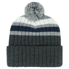 Toronto Maple Leafs '47 Stack Patch Cuffed Knit Hat with Pom - Gray - NHL