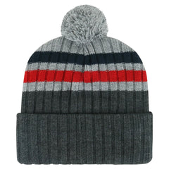 Washington Capitals '47 Stack Patch Cuffed Knit Hat with Pom - Gray - NHL
