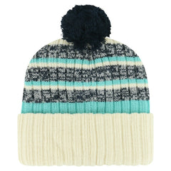 Seattle Kraken '47 Tavern Cuffed Knit Hat with Pom - Cream - NHL