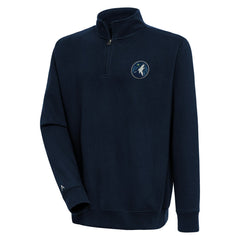 Minnesota Timberwolves Antigua Victory Quarter-Zip Pullover Top Navy - NBA