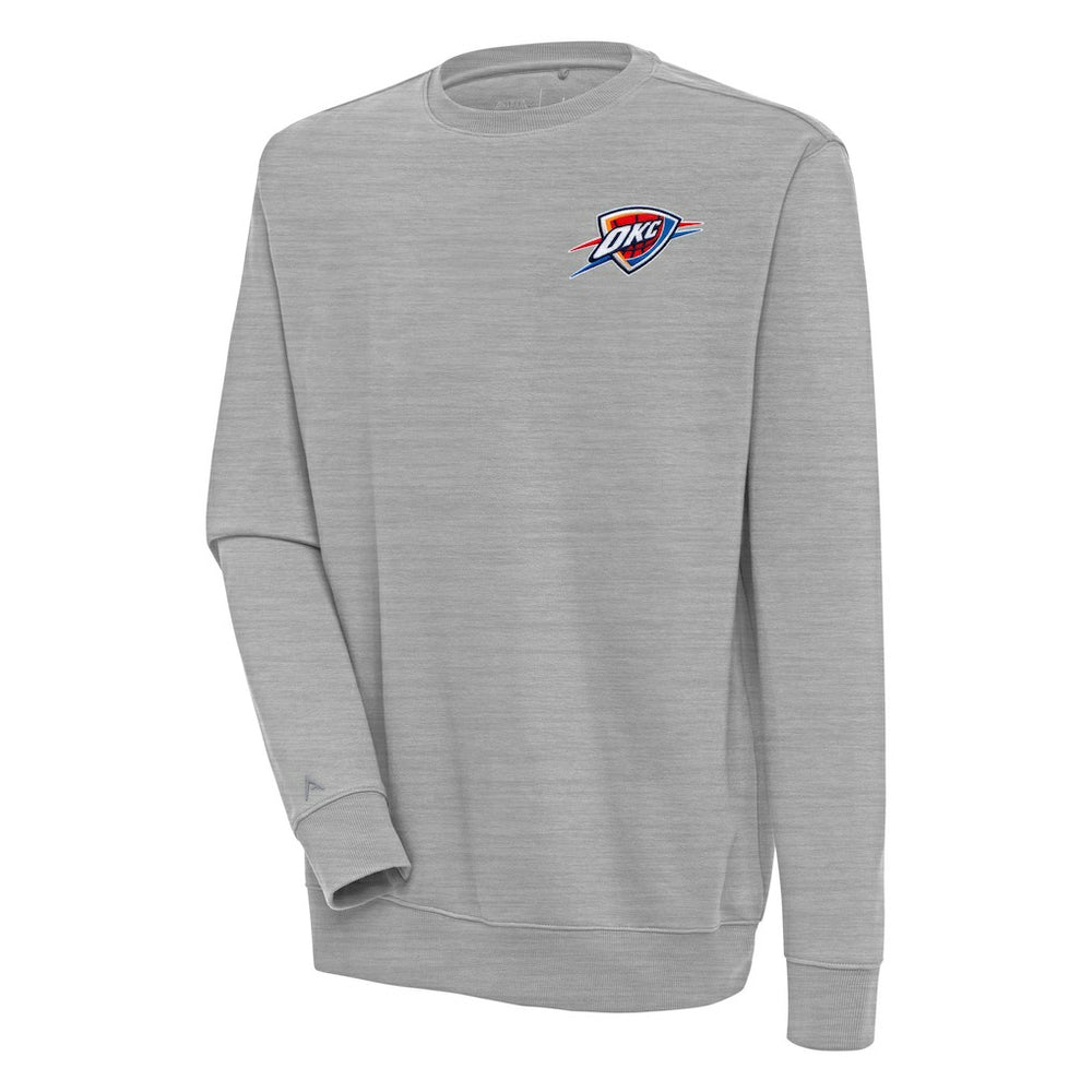 Oklahoma City Thunder Antigua Victory Pullover Sweatshirt Heather Gray - NBA