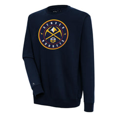 Denver Nuggets Antigua Victory Pullover Sweatshirt Navy - NBA