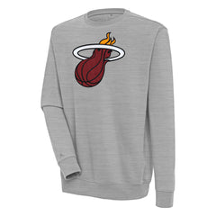 Miami Heat Antigua Victory Pullover Sweatshirt Heather Gray - NBA