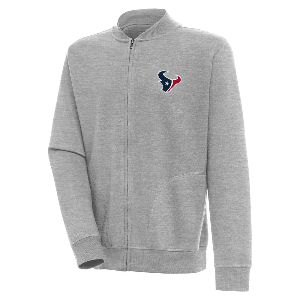 Houston Texans Antigua Victory Full-Zip Jacket Heather Gray | NFL