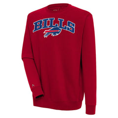 Buffalo Bills Antigua Victory Chenille Pullover Sweatshirt Red | NFL