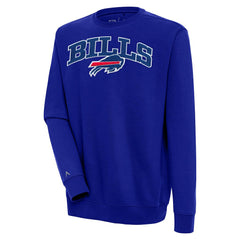 Buffalo Bills Antigua Victory Chenille Pullover Sweatshirt Royal | NFL