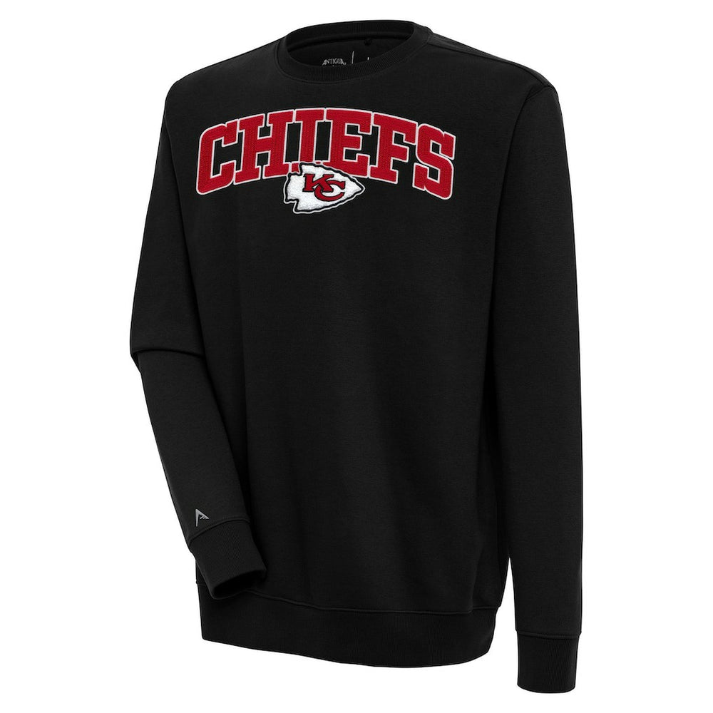 Kansas City Chiefs Antigua Victory Chenille Pullover Sweatshirt Black | NFL