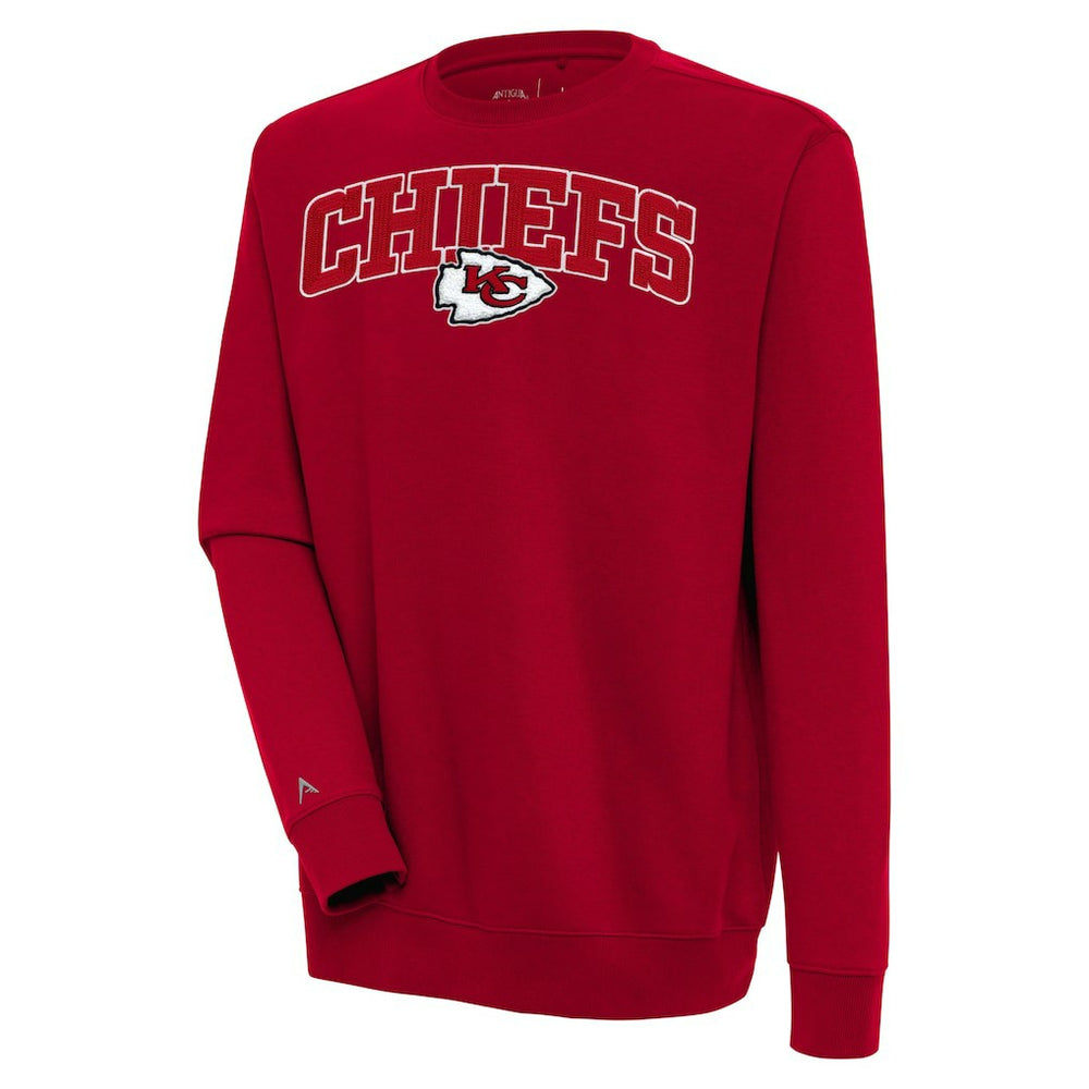Kansas City Chiefs Antigua Victory Chenille Pullover Sweatshirt Red | NFL
