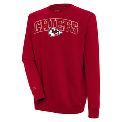 Kansas City Chiefs Antigua Victory Chenille Pullover Sweatshirt Red | NFL