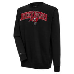 Tampa Bay Buccaneers Antigua Victory Chenille Pullover Sweatshirt Black | NFL