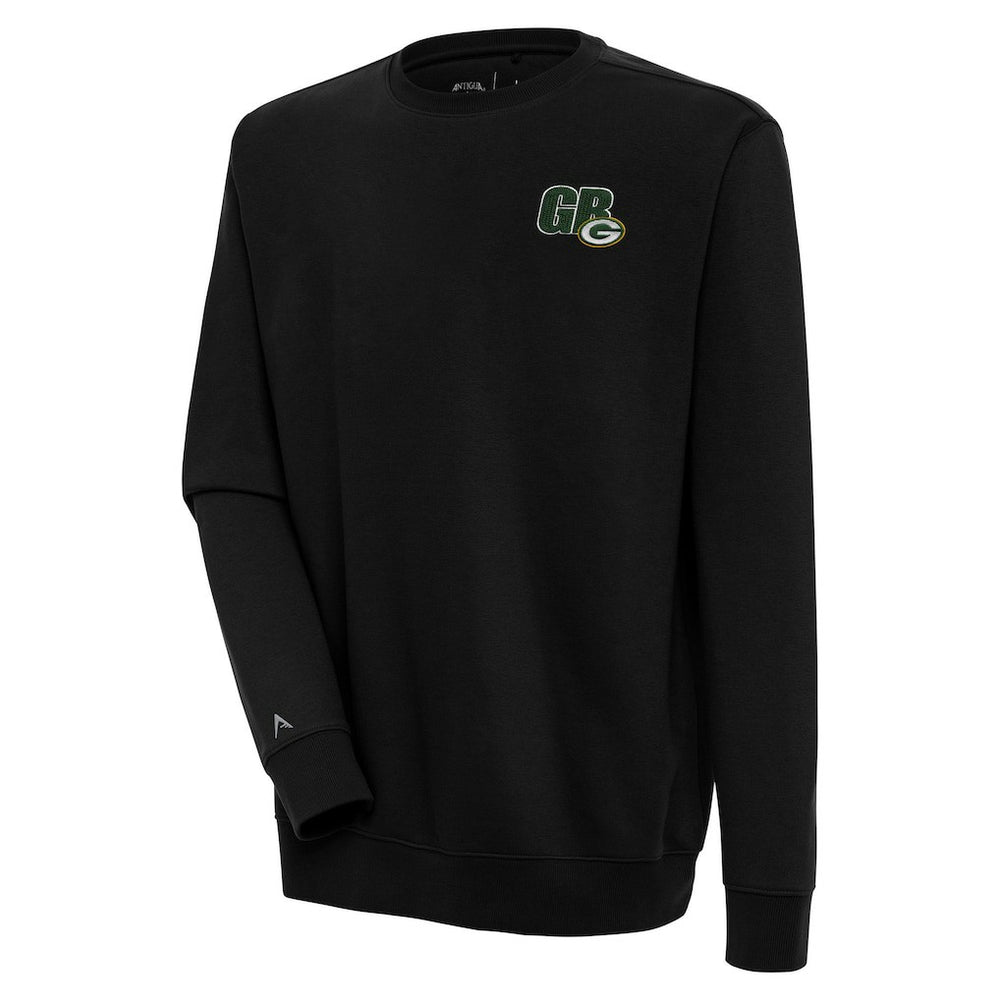 Green Bay Packers Antigua Victory Pullover Sweatshirt Black | NFL