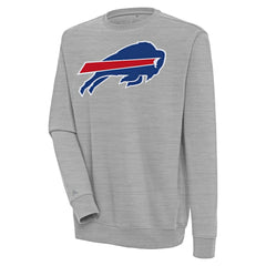 Buffalo Bills Antigua Victory Pullover Sweatshirt Heather Gray | NFL