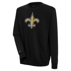 New Orleans Saints Antigua Victory Pullover Sweatshirt Black | NFL