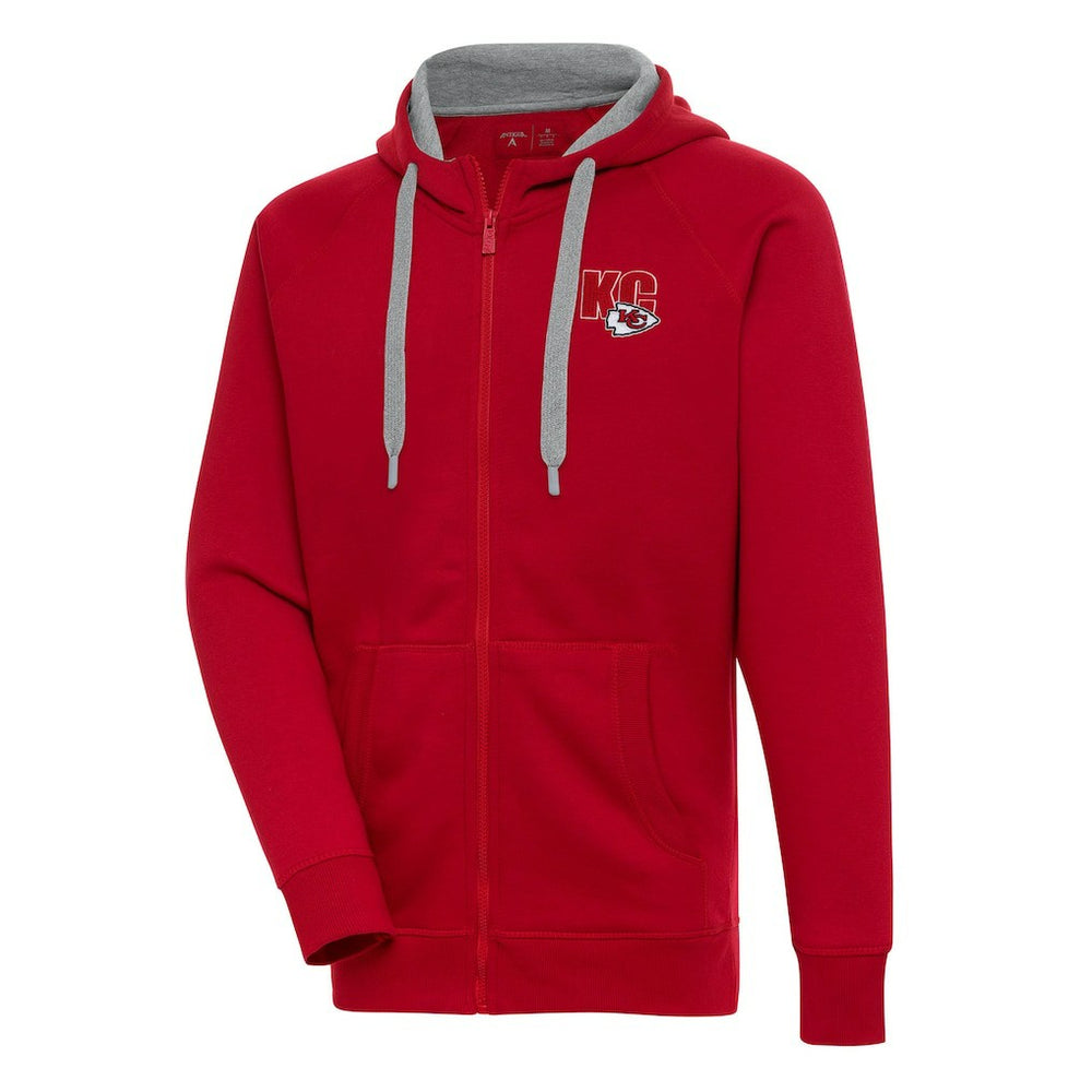 Kansas City Chiefs Antigua Victory Full-Zip Hoodie Red | NFL