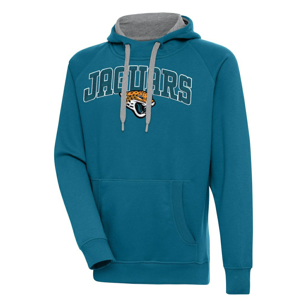 Jacksonville Jaguars Antigua Victory Pullover Hoodie Teal | NFL