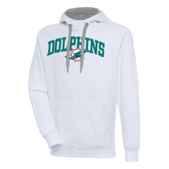 Miami Dolphins Antigua Victory Pullover Hoodie White | NFL