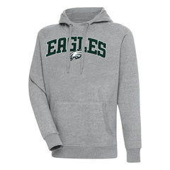 Philadelphia Eagles Antigua Victory Pullover Hoodie Heather Gray | NFL