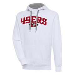San Francisco 49ers Antigua Victory Pullover Hoodie White | NFL