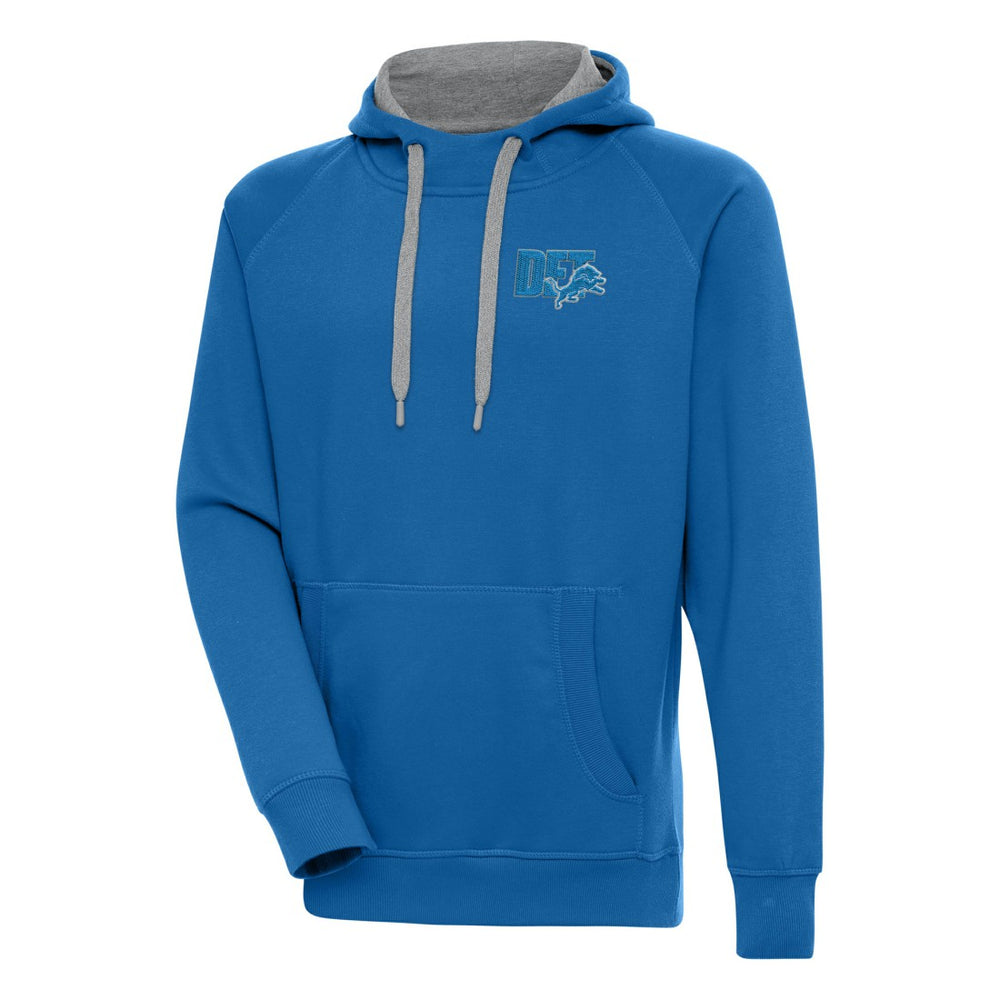 Detroit Lions Antigua Victory Pullover Hoodie Blue | NFL