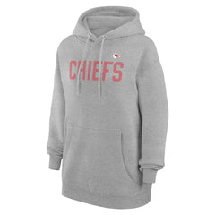 Kansas City Chiefs G-III 4Her by Carl Banks Women's Dot Print Pullover Hoodie Heather Gray | NFL