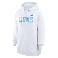 Detroit Lions G-III 4Her by Carl Banks Women's Dot Print Pullover Hoodie White | NFL