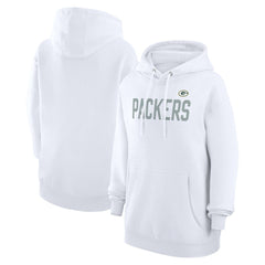 Green Bay Packers G-III 4Her by Carl Banks Women's Dot Print Pullover Hoodie White | NFL