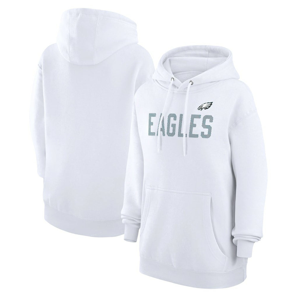 Philadelphia Eagles G-III 4Her by Carl Banks Women's Dot Print Pullover Hoodie White | NFL
