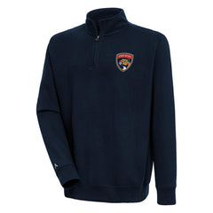 Florida Panthers Antigua Victory Quarter-Zip Pullover Top - Navy - NHL