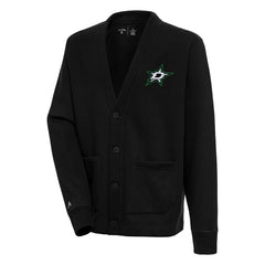 Dallas Stars Antigua Victory Cardigan - Black - NHL