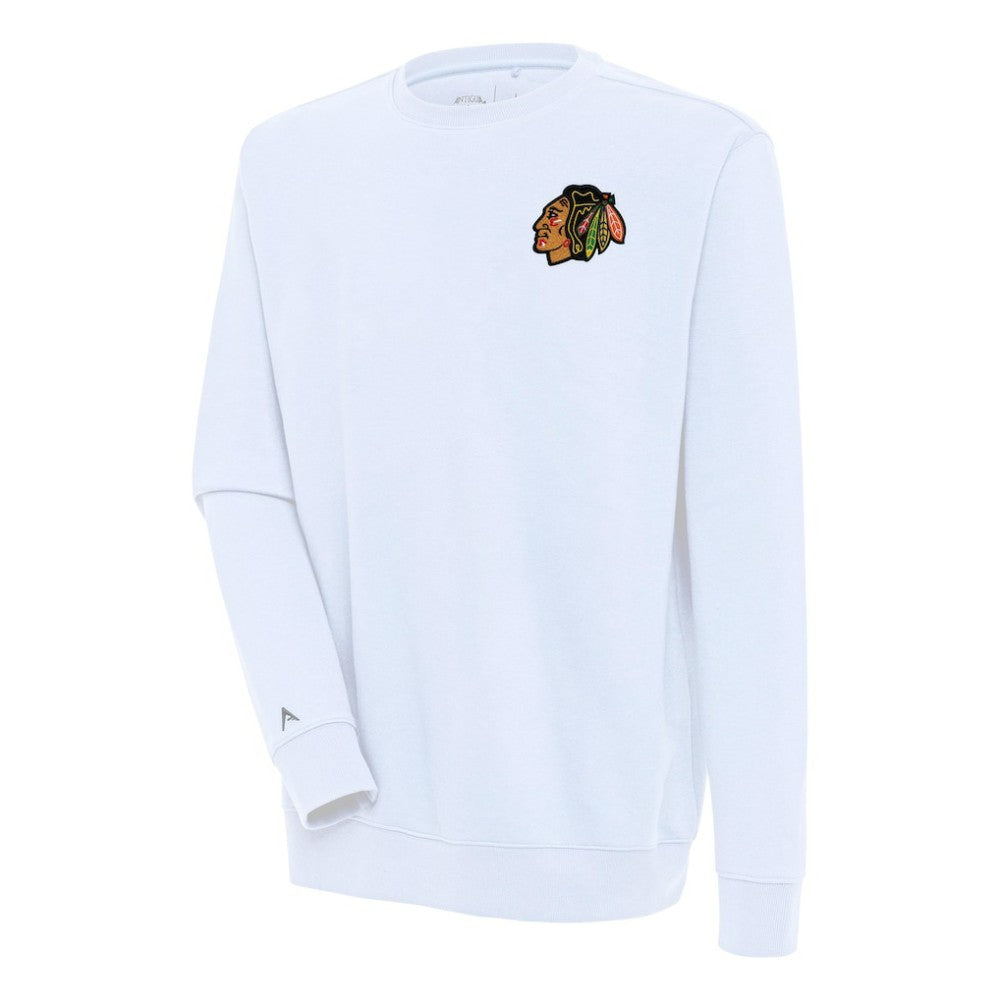 Chicago Blackhawks Antigua Victory Pullover Sweatshirt - White - NHL