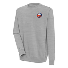 New York Islanders Antigua Victory Pullover Sweatshirt - Heather Gray - NHL