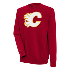 Calgary Flames Antigua Victory Pullover Sweatshirt - Red - NHL