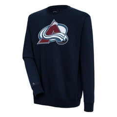 Colorado Avalanche Antigua Victory Pullover Sweatshirt - Navy - NHL