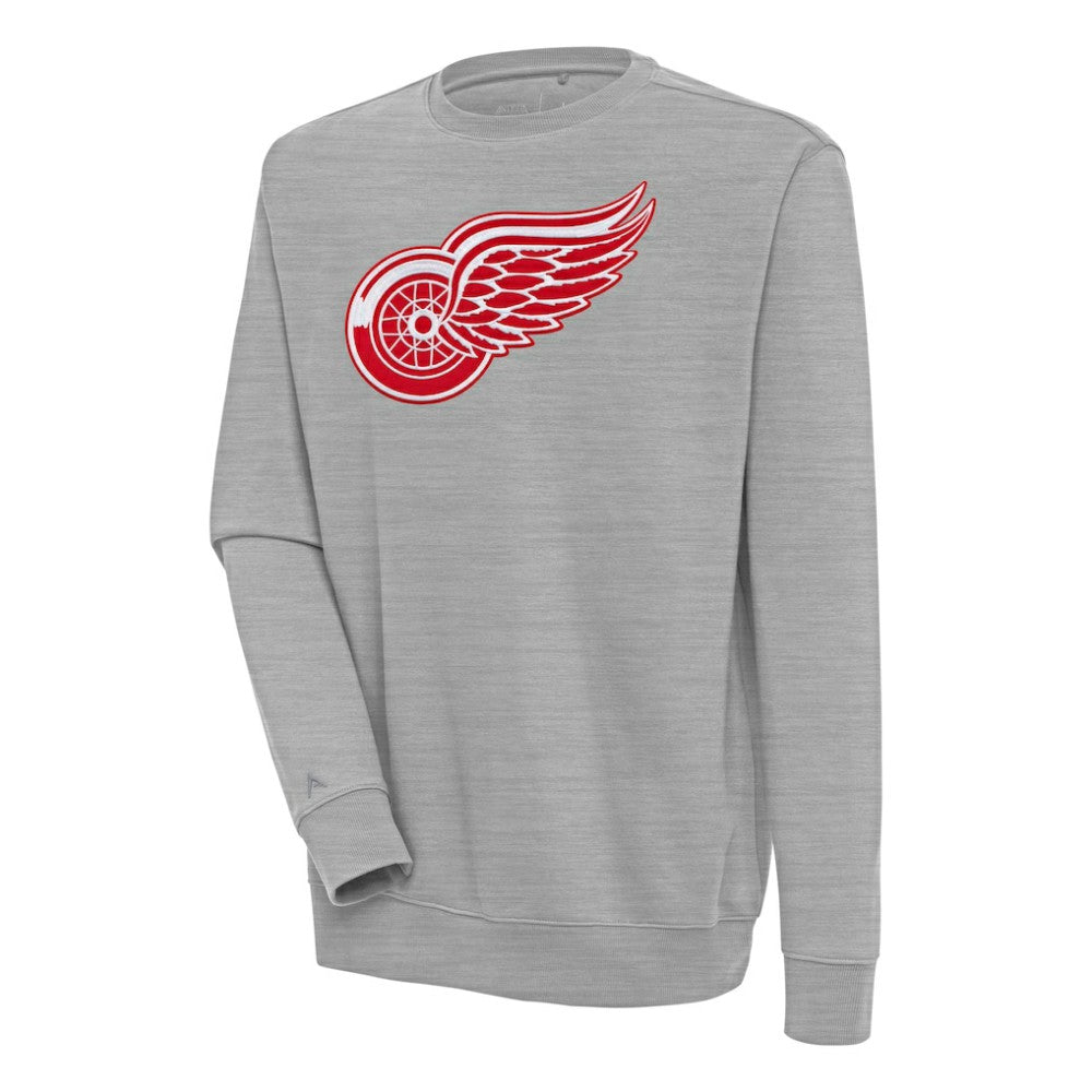 Detroit Red Wings Antigua Victory Pullover Sweatshirt - Heather Gray - NHL