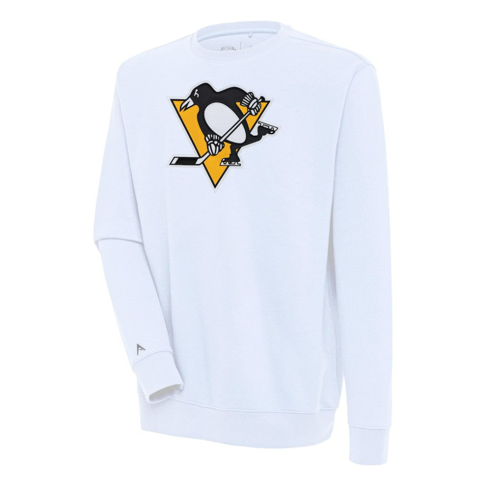 Pittsburgh Penguins Antigua Victory Pullover Sweatshirt - White - NHL