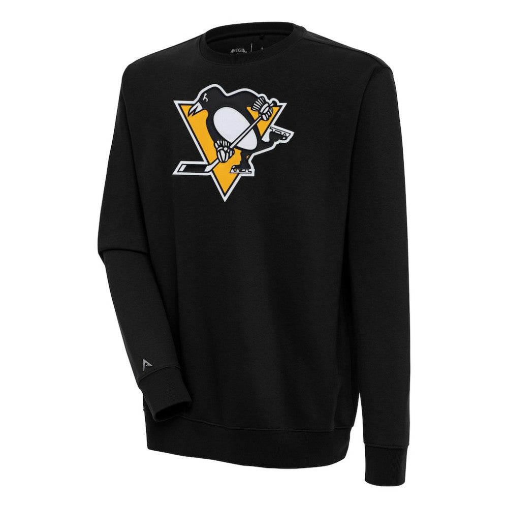 Pittsburgh Penguins Antigua Victory Pullover Sweatshirt - Black - NHL