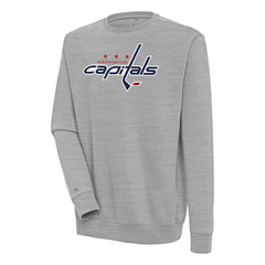 Washington Capitals Antigua Victory Pullover Sweatshirt - Heather Gray - NHL