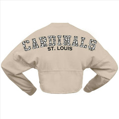 St. Louis Cardinals Fanatics Women's Long Sleeve Cropped Jersey T-Shirt - MLB