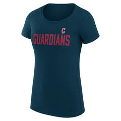 Cleveland Guardians G-III 4Her by Carl Banks Women's Super-Slim Fit Lightweight Dot Print T-Shirt - MLB